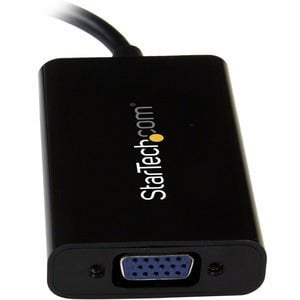 StarTech.com Mini DisplayPort to VGA Adapter with Audio - Mini DP to VGA Converter - 1920x1200 - 1 Pack - 1 x 20-pin Mini DisplayPort Digital Audio/Video - Male - 1 x 15-pin HD-15 - Female, 1 x Mini-phone Audio - Female, 1 x 5-pin Micro USB Type B - Femal IM2980742