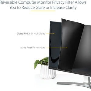 StarTech.com Monitor Privacy Screen for 24" Display - Widescreen Computer Monitor Security Filter - Blue Light Reducing Screen Protector - For 61 cm (24") Widescreen LCD Monitor - 16:10 - Scratch Resistant, Fingerprint Resistant, Dust Resistant - Plastic IM5554927
