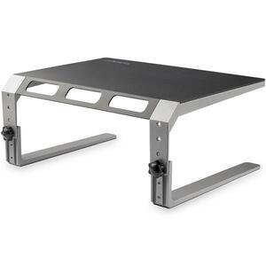 StarTech.com Monitor Riser Stand, For up to 32" (22lb/10kg) Monitor, Monitor Riser, Steel&Aluminum, Monitor Shelf w/ Three Height Settings - Raise your monitor to a comfortable viewing height with this monitor riser stand - Steel and aluminum computer mon IM4481079