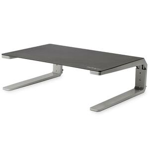StarTech.com Monitor Riser Stand, For up to 32" (22lb/10kg) Monitor, Monitor Riser, Steel&Aluminum, Monitor Shelf w/ Three Height Settings - Raise your monitor to a comfortable viewing height with this monitor riser stand - Steel and aluminum computer mon IM4481079