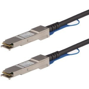 StarTech.com MSA Uncoded Compatible 1m 40G QSFP+ to QSFP+ Direct Attach Cable - 40 GbE QSFP+ Copper DAC 40 Gbps Low Power Passive Twinax - QSFP+ Direct-Attach Twinax cable complies w/ MSA industry standards - Copper Twinax Cable length: 1 m - Copper QSFP+ IM4085958