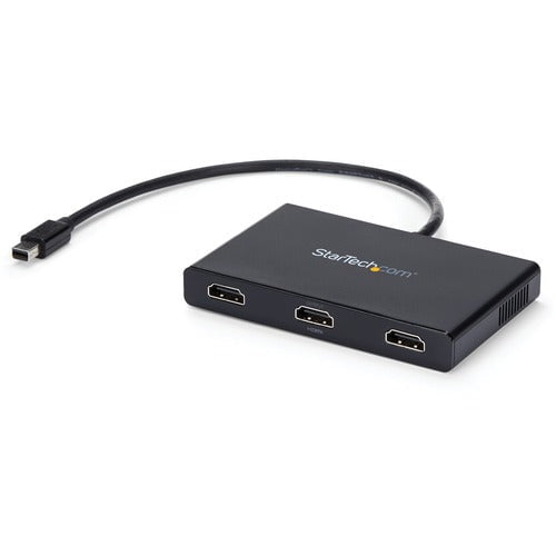 StarTech.com MST Hub - Mini DisplayPort to 3x HDMI - 60 Hz - 30 Hz to 60 Hz - 3840 × 2160 - 15.20 m Maximum Operating Distance - DisplayPort - 3 x HDMI Out - Plastic IM3063574