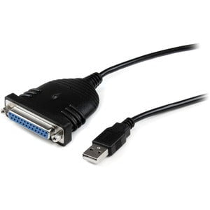 StarTech.com Parallel printer adapter - USB - DB25 parallel - 6 ft - 1.83 m Parallel/USB Data Transfer Cable for PC, Notebook, Printer - First End: 1 x 4-pin USB 2.0 Type A - Male, USB - Male - Second End: 1 x 25-pin DB-25 Parallel - Female - 1.5 Mbit/s - IM2902501