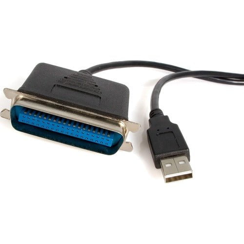 StarTech.com Parallel printer adapter - USB - parallel - 10 ft - 3.05 m Parallel/USB Data Transfer Cable for Printer - First End: 1 x 36-pin Centronics - Male - Second End: 1 x 4-pin USB 2.0 Type A - Male - Black - 1 IM2902500