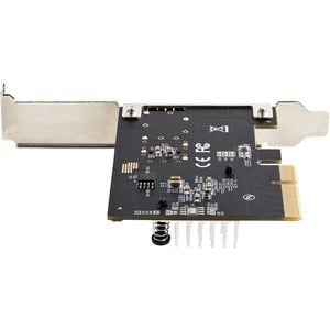 StarTech.com PEX10GSFP 10Gigabit Ethernet Card - Up to 10 Gbps PCIe network card - MSA compliant SFP+ slot - Eliminate EMI using Fiber - MMF/SMF/Copper Support - 9K Jumbo - Link Aggregation - VLAN tagging - PCIe 3.0 x4 - DAC support - Full Duplex - Low Pr IM5445652