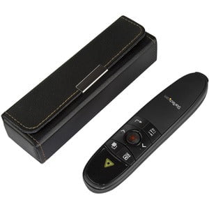 StarTech.com Presentation Remote - Wireless Presenter - 90 ft. (27 m) - Laser - Wireless - Radio Frequency - Black - 1 Pack - USB IM4064114