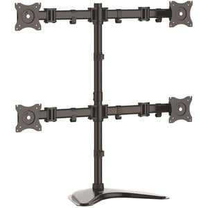 StarTech.com Quad Monitor Stand, Crossbar, Steel, Monitors up to 27" (17.6lb/8kg), VESA Monitor, Computer Monitor Stand, Monitor Arm - Up to 68.6 cm (27") Screen Support - 32 kg Load Capacity - 81.8 cm Height x 31.5 cm Width x 88.4 cm Depth - Desktop, Fre IM3612482