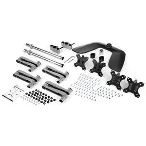 StarTech.com Quad Monitor Stand, Desktop VESA 4 Monitor Arm up to 32" (17.6lb/8kg) Screens, Ergonomic Articulating Pole Mount, Adjustable - Up to 81.3 cm (32") Screen Support - 31.93 kg Load Capacity - 12.5 cm Height x 34.8 cm Width - Desktop, Freestandin IM4630269