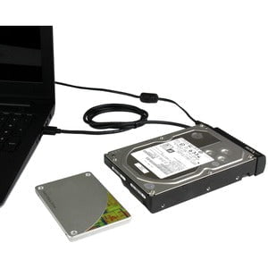 StarTech.com SATA to USB Cable - USB 3.1 10Gbps - 2.5 / 3.5 SATA SSD HDD - SATA to USB Adapter Cable - USB 3.1 to SATA Cable - 1 Pack - 1 x 22-pin Serial ATA - 1 x 9-pin USB 3.1 Type A - Male - Black IM3310270