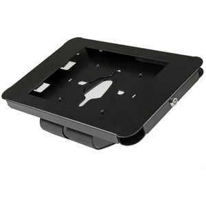 StarTech.com Secure Tablet Stand - Security lock protects your tablet from theft and tampering - Easy to mount to a desk / table / wall or directly to a VESA compatible monitor mount - Supports iPad and other 9.7" tablets - Steel Construction - Thread the IM3243419