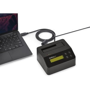 StarTech.com Single Bay SSD/HDD Hard Drive Eraser, 2.5"/3.5" , Standalone Wiper, Disk Sanitizer, Hardware Wiper Erasing Tool, NIST/DoD/TAA - StarTech.com Single Bay Hard Drive Eraser/Wiper; Standalone HDD/SSD Disk Sanitizer; Quick Erase, Single/3/7 Pass O IM3003575