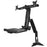 StarTech.com Sit Stand Dual Monitor Arm - Desk Mount Standing Computer Workstation 24" Displays - Adjustable Stand Up Arm w/ Keyboard Tray - Height Adjustable - 2 Display(s) Supported - 61 cm (24") Screen Support - 15.97 kg Load Capacity - 100 x 100, 75 x IM4095128