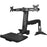 StarTech.com Sit Stand Dual Monitor Arm - Desk Mount Standing Computer Workstation 24" Displays - Adjustable Stand Up Arm w/ Keyboard Tray - Height Adjustable - 2 Display(s) Supported - 61 cm (24") Screen Support - 15.97 kg Load Capacity - 100 x 100, 75 x IM4095128