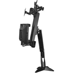 StarTech.com Sit Stand Dual Monitor Arm - Desk Mount Standing Computer Workstation 24" Displays - Adjustable Stand Up Arm w/ Keyboard Tray - Height Adjustable - 2 Display(s) Supported - 61 cm (24") Screen Support - 15.97 kg Load Capacity - 100 x 100, 75 x IM4095128