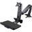 StarTech.com Sit Stand Monitor Arm - Desk Mount Sit-Stand Workstation up to 27inch VESA Display - Standing Desk Converter - Keyboard Tray - Height Adjustable - 1 Display(s) Supported - 86.4 cm (34") Screen Support - 7.98 kg Load Capacity - 75 x 75, 100 x IM4095127