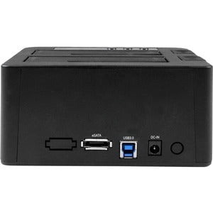 StarTech.com Standalone Hard Drive Duplicator Dock, External Dual Bay HDD/SSD Cloner/Copier, USB 3.0 / eSATA, SATA Disk Cloning / Recovery - Dual-Bay Hard Drive Duplicator Docking Station; External backup / recovery / cloning tool for 2,5 / 3,5in SATA SSD IM2709117