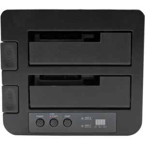 StarTech.com Standalone Hard Drive Duplicator Dock, External Dual Bay HDD/SSD Cloner/Copier, USB 3.0 / eSATA, SATA Disk Cloning / Recovery - Dual-Bay Hard Drive Duplicator Docking Station; External backup / recovery / cloning tool for 2,5 / 3,5in SATA SSD IM2709117