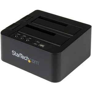 StarTech.com Standalone Hard Drive Duplicator, External Dual Bay HDD/SSD Cloner/Copier, USB 3.1 to SATA Drive Docking Station, Disk Cloner - Standalone - 1 x Source Drive(s) Supported - 1 x Destination Drive(s) Supported - Serial ATA/600 Drive Interface IM3260074