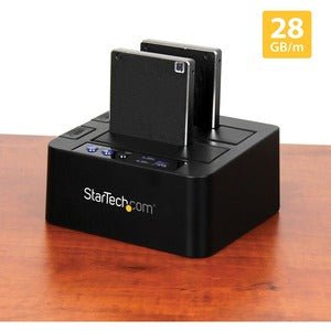 StarTech.com Standalone Hard Drive Duplicator, External Dual Bay HDD/SSD Cloner/Copier, USB 3.1 to SATA Drive Docking Station, Disk Cloner - Standalone - 1 x Source Drive(s) Supported - 1 x Destination Drive(s) Supported - Serial ATA/600 Drive Interface IM3260074