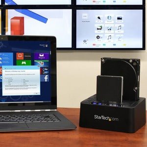 StarTech.com Standalone Hard Drive Duplicator, External Dual Bay HDD/SSD Cloner/Copier, USB 3.1 to SATA Drive Docking Station, Disk Cloner - Standalone - 1 x Source Drive(s) Supported - 1 x Destination Drive(s) Supported - Serial ATA/600 Drive Interface IM3260074