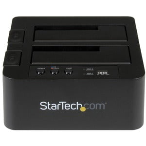 StarTech.com Standalone Hard Drive Duplicator, External Dual Bay HDD/SSD Cloner/Copier, USB 3.1 to SATA Drive Docking Station, Disk Cloner - Standalone - 1 x Source Drive(s) Supported - 1 x Destination Drive(s) Supported - Serial ATA/600 Drive Interface IM3260074