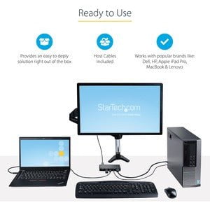 StarTech.com SV221HUC4K KVM Switchbox - 2 Computer(s) - 1 Local User(s) - 3840 x 2160 - 4 x USB - USB 2.0 - 2 x HDMI IM5350336