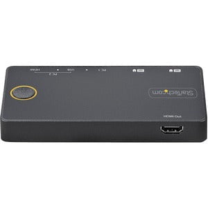 StarTech.com SV221HUC4K KVM Switchbox - 2 Computer(s) - 1 Local User(s) - 3840 x 2160 - 4 x USB - USB 2.0 - 2 x HDMI IM5350336