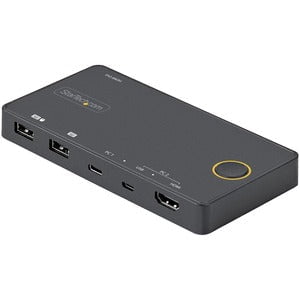 StarTech.com SV221HUC4K KVM Switchbox - 2 Computer(s) - 1 Local User(s) - 3840 x 2160 - 4 x USB - USB 2.0 - 2 x HDMI IM5350336