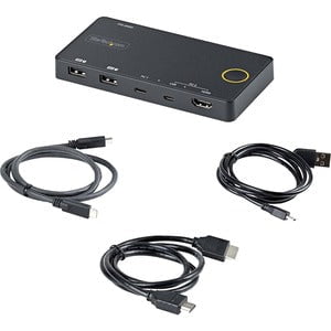 StarTech.com SV221HUC4K KVM Switchbox - 2 Computer(s) - 1 Local User(s) - 3840 x 2160 - 4 x USB - USB 2.0 - 2 x HDMI IM5350336
