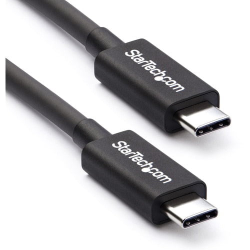 StarTech.com Thunderbolt 3 Cable â€" 6 ft / 2m â€" 4K 60Hz â€" 20Gbps â€" USB C to USB C Cable â€" Thunderbolt 3 USB Type C Charger Cable - 2 m USB Data Transfer Cable for Docking Station, Portable Hard Drive, Monitor, MacBook - First End: 1 x 24-pin USB IM3141119