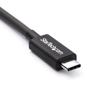 StarTech.com Thunderbolt 3 Cable â€" 6 ft / 2m â€" 4K 60Hz â€" 20Gbps â€" USB C to USB C Cable â€" Thunderbolt 3 USB Type C Charger Cable - 2 m USB Data Transfer Cable for Docking Station, Portable Hard Drive, Monitor, MacBook - First End: 1 x 24-pin USB IM3141119