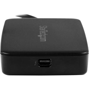 StarTech.com Thunderbolt 3 to Thunderbolt 2 Adapter - TB3 Laptop to TB2/TB1 Displays & Devices - Thunderbolt Converter - Windows & Mac - 1 Pack - 1 x 24-pin USB Type C Thunderbolt 3 - Male - 1 x 20-pin Thunderbolt 2 - Female - Nickel Connector - Black IM3141120