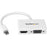 StarTech.com Travel A/V Adapter - 2-in-1 Mini DisplayPort to HDMI or VGA Converter - White - 1 Pack - 1 x 20-pin Mini DisplayPort Digital Audio/Video - Male - 1 x 15-pin HD-15 - Female, 1 x 19-pin HDMI Digital Audio/Video - Female - White IM2894955