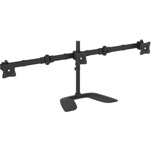 StarTech.com Triple Monitor Stand, Crossbar, Steel & Aluminum, For VESA Mount Monitors up to 27"(17.6lb/8kg), Monitor Stand, 3 Monitor Arm - Up to 68.6 cm (27") Screen Support - 24.09 kg Load Capacity - 46.2 cm Height x 30 cm Width - Desktop, Freestanding IM4007402