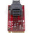 StarTech.com U.2 (SFF-8643) to M.2 PCI Express 3.0 x4 Host Adapter Card for 2.5" U.2 NVMe SSD - Add U.2 PCIe NVMe SSD performance to your desktop computer or server by connecting a U.2 SSD to an M.2 PCIe x4 host interface - U.2 to M.2 Adapter for 2.5" U.2 IM3714104