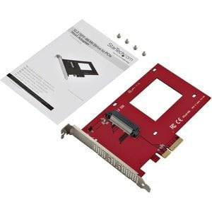 StarTech.com U.2 to PCIe Adapter for 2.5" U.2 NVMe SSD - SFF-8639 PCIe Adapter - x4 PCI Express 4.0 - NVMe PCIe Adapter - U.2 PCIe Card - Mount a 2.5" U.2 NVMe SSD into your desktop computer or server, using an available PCIe expansion slot - SFF-8639 PCI IM3695956