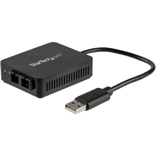 StarTech.com USB 2.0 to Fiber Optic Converter - 100BaseFX SC - 1 x SC Ports - DuplexSC Port - USB - Multi-mode - Fast Ethernet - 100Base-FX - 2 km - USB - External IM4145273