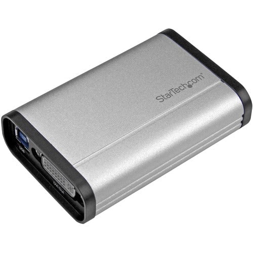 StarTech.com USB 3.0 Capture Device for High Performance DVI Video - 1080p 60fps - Aluminum - Functions: Video Capturing - 1920 x 1200 - MPEG-4, H.264 - DVI - USB - Audio Line In - 1 Pack - PC - TAA Compliant IM3337629