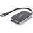 StarTech.com USB 3.0 to DVI External Video Card Multi Monitor Adapter with 1-Port USB Hub â€" 1920x1200 - 1 Pack - 1 x 9-pin Type A USB 3.0 USB Male - 1 x 29-pin DVI-I VGA Female, 1 x 9-pin Type A USB 3.0 USB Female - 1920 x 1200 Supported - Black - TAA C IM2408521