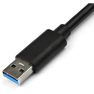 StarTech.com USB 3.0 to Gigabit Ethernet Adapter NIC w/ USB Port - Black - USB - 1 Port(s) - 1 x Network (RJ-45) - Twisted Pair - 10/100/1000Base-T - Desktop IM2485498