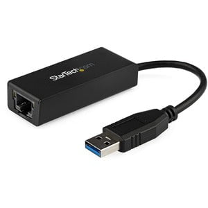 StarTech.com USB 3.0 to Gigabit Ethernet NIC Network Adapter - USB 3.0 - 1 Port(s) - 1 x Network (RJ-45) - Twisted Pair - 10/100/1000Base-T - TAA Compliant IM2301803