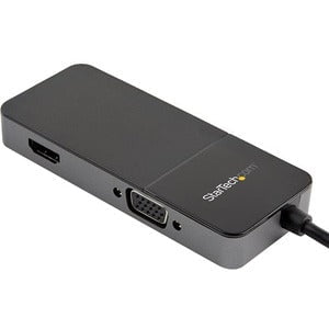 StarTech.com USB 3.0 to HDMI and VGA Adapter -4K/1080p USB Type A Dual Monitor Multiport Display Adapter Converter -External Graphics Card - 1 Pack - 1 x 9-pin Type A USB 3.0 USB Male - 1 x 15-pin HD-15 VGA Female, 1 x HDMI HDMI 1.4 Digital Audio/Video Fe IM4787439