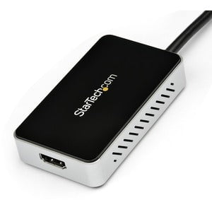 StarTech.com USB 3.0 to HDMI External Video Card Multi Monitor Adapter with 1-Port USB Hub â€" 1920x1200 / 1080p - 1 Pack - 1 x 9-pin Type A USB 3.0 USB Male - 1 x 19-pin HDMI Digital Audio/Video Female, 1 x 9-pin Type A USB 3.0 USB Female - 1920 x 1200 S IM2410880