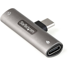 Startech.com USB-C Audio & Charge Adapter, 3.5mm Headset Jack & Power Delivery, Charging DDCDP235APDM