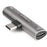 StarTech.com USB C Audio & Charge Adapter, USB-C Audio Adapter, USB C Audio Headset Port and USB Type-C PD Charger, For USB-C Phone/Tablet - 1 x 24-pin USB Type C USB 2.0 Powered USB Male - 1 x 24-pin USB Type C USB 2.0 Powered USB Female, 1 x 24-pin Type IM5275978