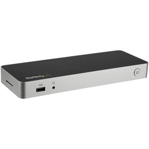 StarTech.com USB C Dock - 4K Dual Monitor HDMI & DisplayPort USB Type-C Docking Station - 60W Power Delivery, SD, 4-port USB 3.0 Hub, GbE - 5 x USB Ports - 5 x USB 3.0 - USB Type-C - Network (RJ-45) - HDMI - DisplayPort - Audio Line Out - Microphone - Thu IM4200226