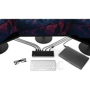 StarTech.com USB-C Dock - 4K Triple Monitor USB Type-C Docking Station with Dual DisplayPort & HDMI - 100W Power Delivery - 5x USB 3.0 Hub - for Notebook/Tablet PC - 100 W - USB 3.0 Type C - 6 x USB Ports - 6 x USB 3.0 - USB Type-C - Network (RJ-45) - HDM IM4443585