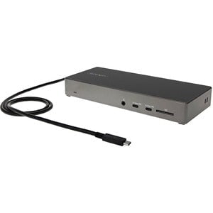 StarTech.com USB C Dock, Triple 4K Monitor USB-C Docking Station with DP 1.4 & DSC, 2x DisplayPort & 1x HDMI, 100W PD, 6x USB (2x 10Gbps) - USB-C docking station 10Gbps - Dual or Triple Monitor MST USB C Dock 4K 60Hz (2x DisplayPort and 1x HDMI) DP 1.4 Al IM5319117