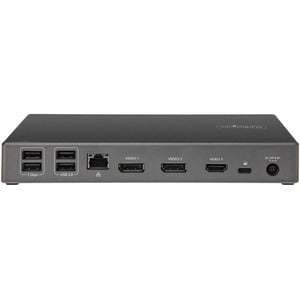 StarTech.com USB C Dock, Triple 4K Monitor USB-C Docking Station with DP 1.4 & DSC, 2x DisplayPort & 1x HDMI, 100W PD, 6x USB (2x 10Gbps) - USB-C docking station 10Gbps - Dual or Triple Monitor MST USB C Dock 4K 60Hz (2x DisplayPort and 1x HDMI) DP 1.4 Al IM5319117
