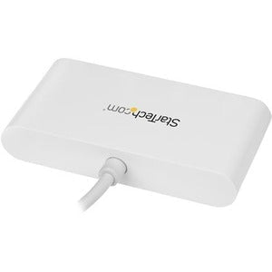 StarTech.com USB-C Hub - 4-Port USB 3.0 - USB-C to 4x USB-A - Bus Powered - White - USB Type C - External - 4 USB Port(s) - 4 USB 3.0 Port(s) - Linux, Mac, PC IM3612496